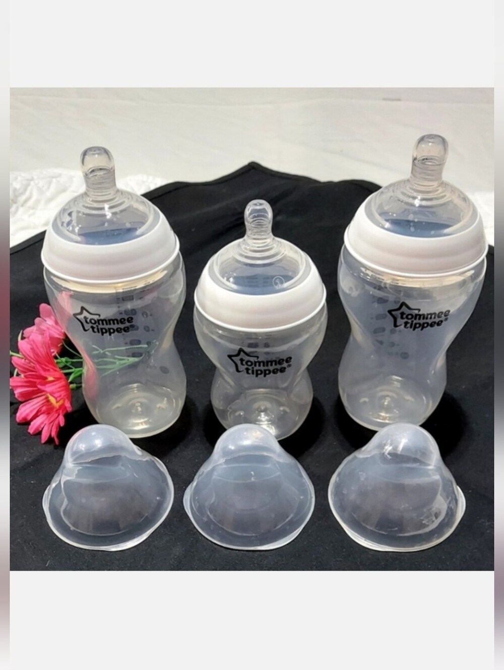 * Tommee Tippee Baby Bottles, Set of 3, Clean, Excellent Condition